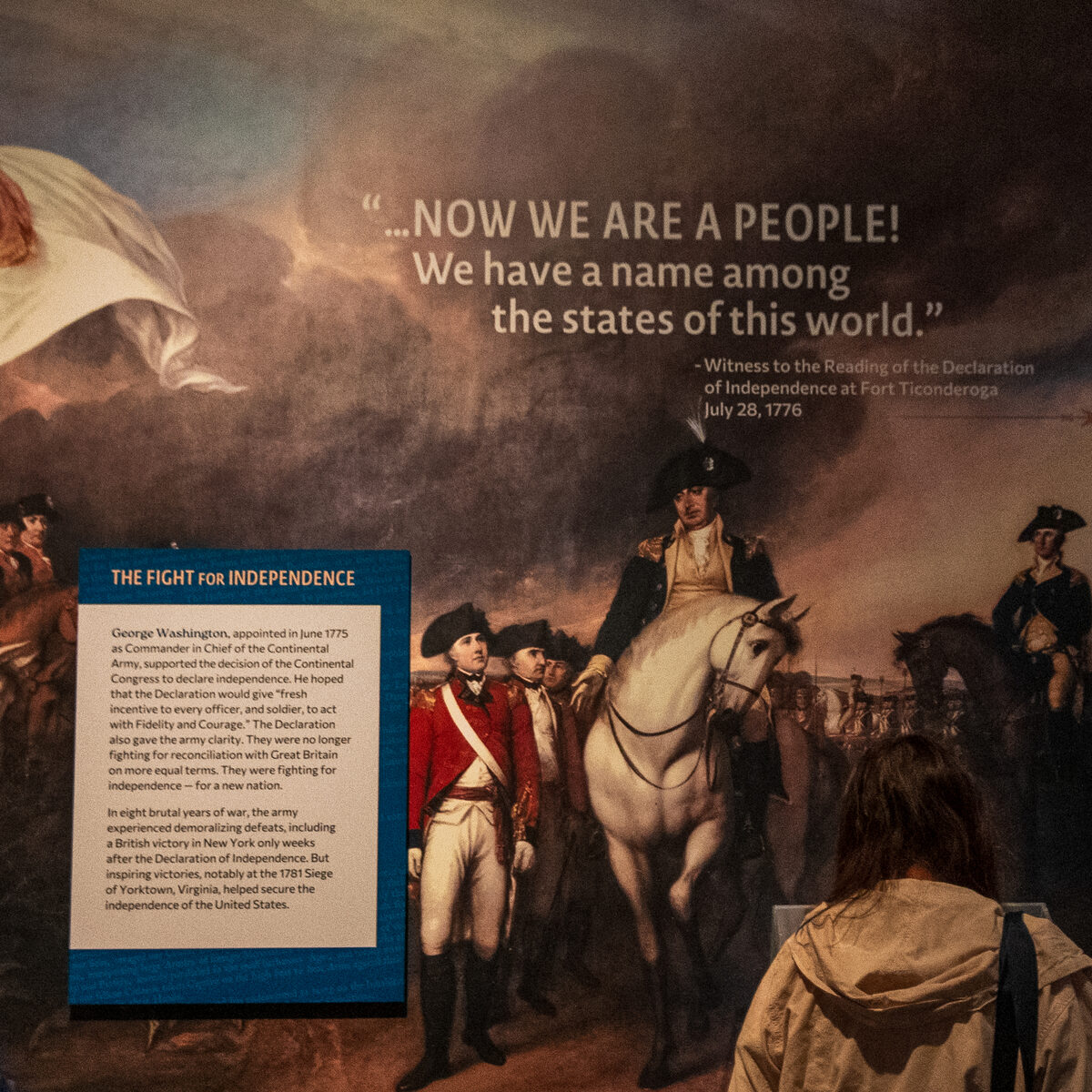 Exhibit at the Museum of the American Revolution in Philadelphia